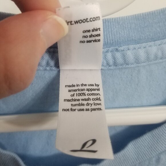 blue comedic sushi women's L Woot! t-shirt - Picture 4 of 5